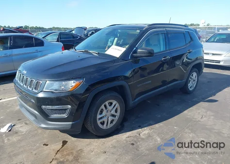 2019 Jeep Compass Sport Fwd из США, поврежденный, VIN 3C4NJCAB2KT614672